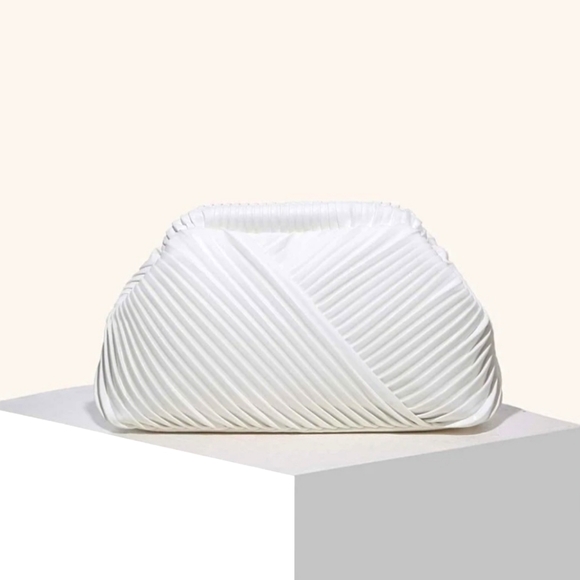 Minimalist Ruched Bag (Clutch) - Picture 1 of 6